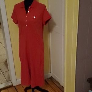 Lands' End red police dress